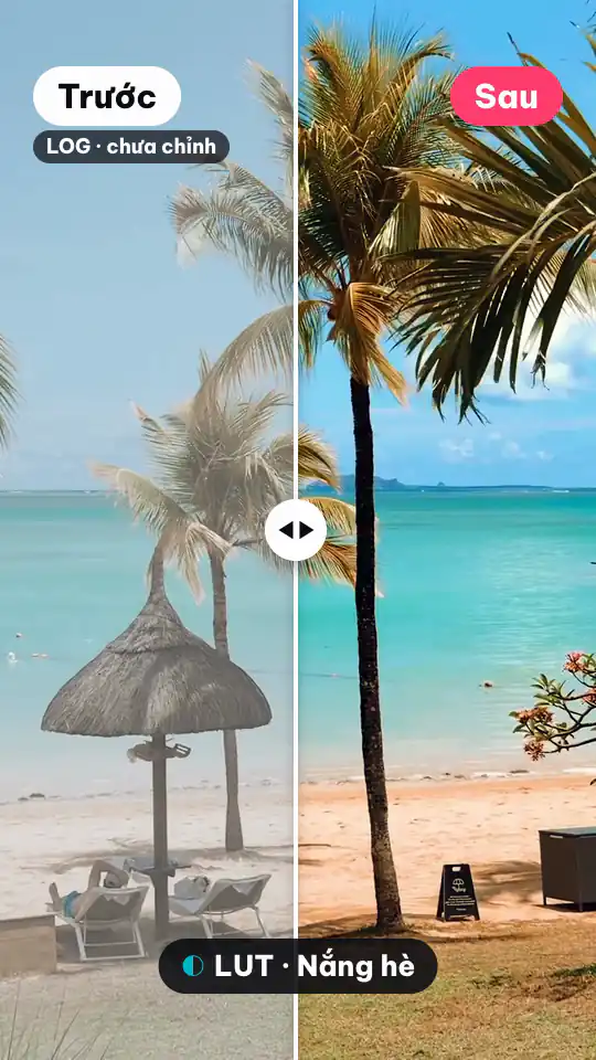Video mẫu: Chỉnh màu trước / sau