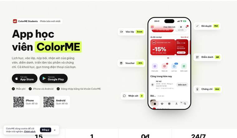 App học viên ColorME