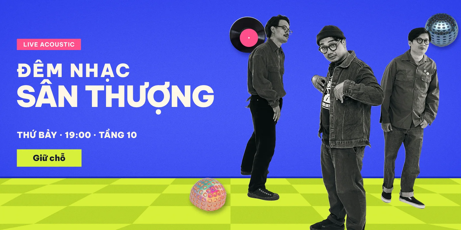 Banner web có nút Giữ chỗ