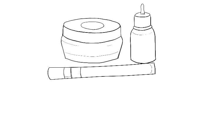 Vẽ lineart 3 đồ vật tại nhà