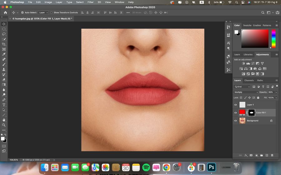 Hướng Dẫn Cách Làm Đậm Màu Môi Ảnh Thẻ Trên Photoshop Cực Dễ Dành Cho Người Mới Bắt Đầu