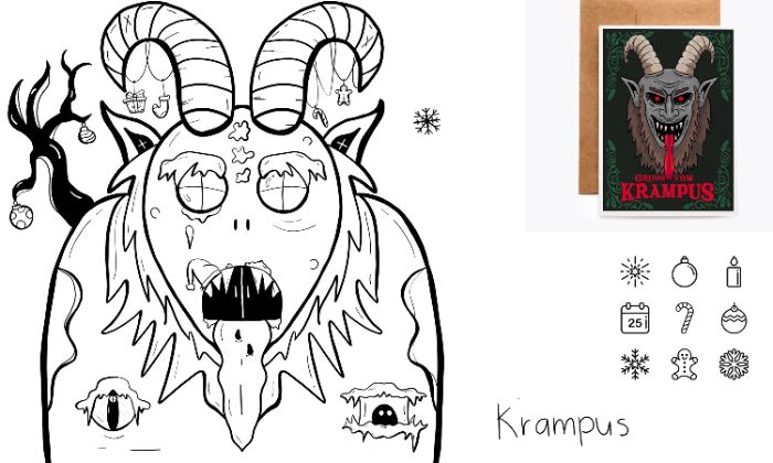 Krampus christmas house