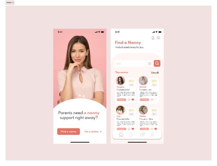 Thiết kế mới 02 màn hình mobile có chứa Card