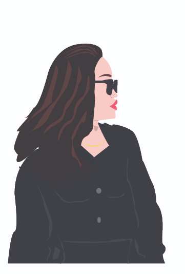 girl in black