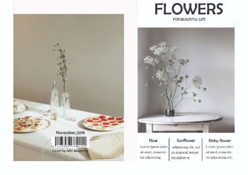 Flower Magazine Layout