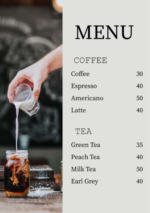 Menu và BT bài 2