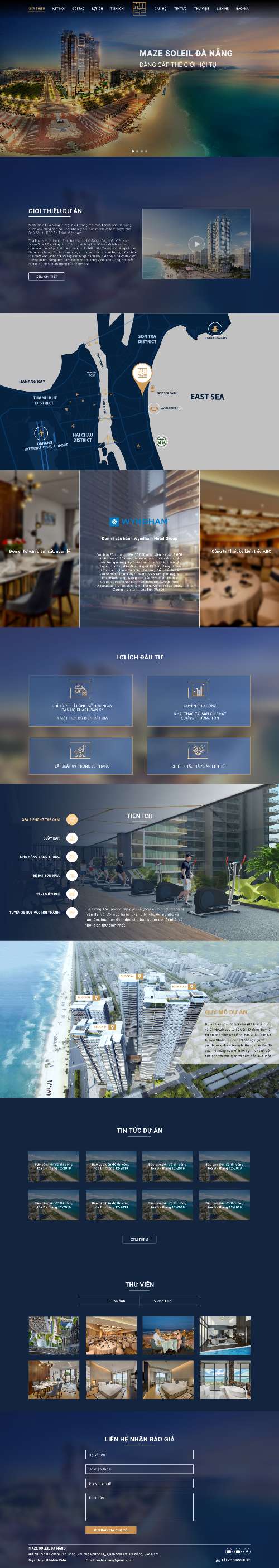 Landing page Bất động sản - Wireframe & UI