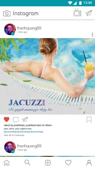 thiết kế trang Instagram