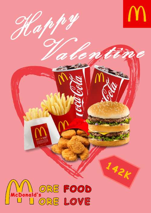 Mc Donald's Valentine combo