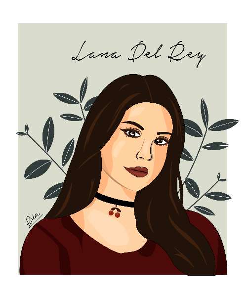 AI-BTVN#2: Lana Del Rey (using Pen Tool)