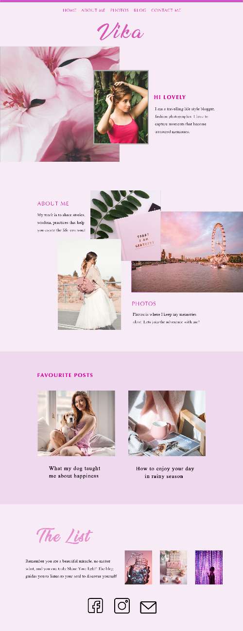 Website Layout