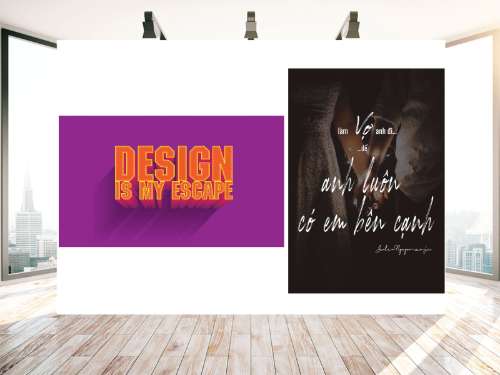 3D Text Effect Long Shadow - Quote