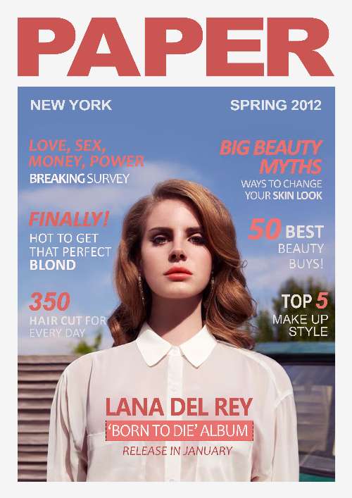 BTVN #2: Text: Design a Magazine cover