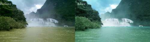 before after