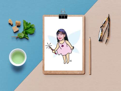Ghép đầu Lisa vào ảnh iambrush - Day01