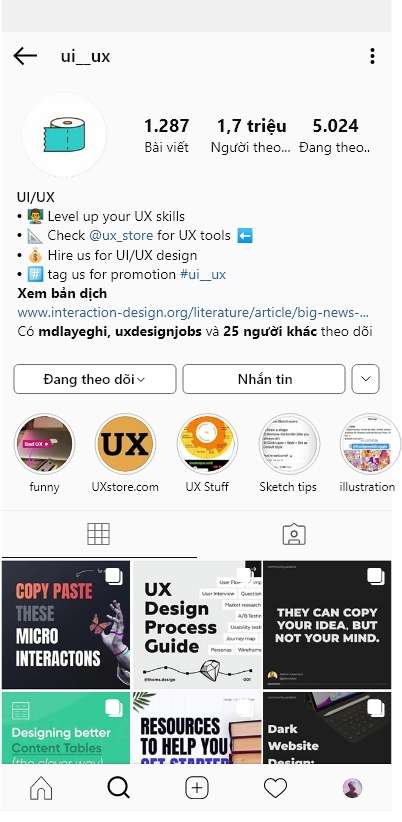 BTVN buổi 1 - ReDesign Instagram UI