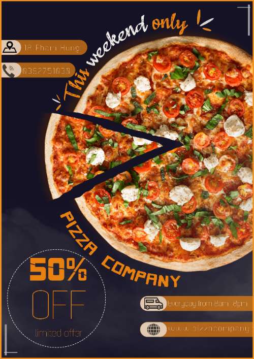 BTVN 6 Poster giảm giá Pizza