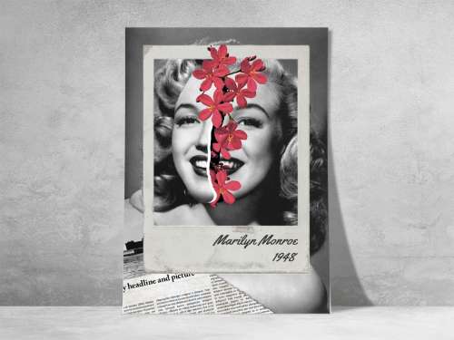 Cắt dán Marilyn Monroe 