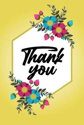 Thank you card