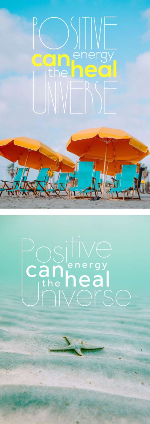 Positive energy can heal the universe