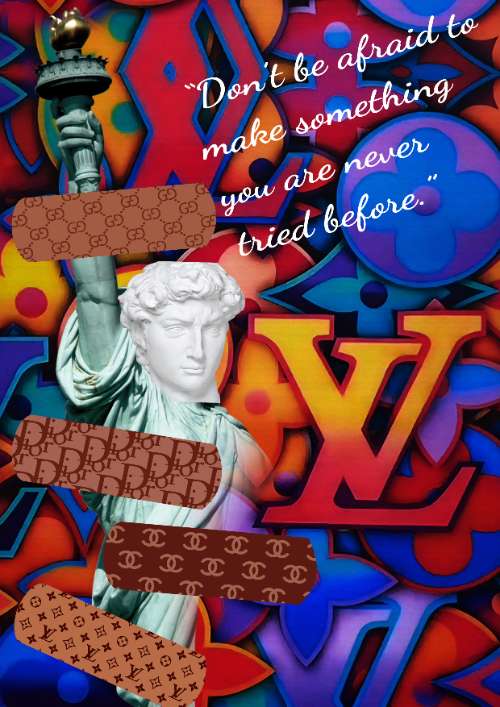 Sử dụng màu sắc tương phản trong thiết kế Collage  Art