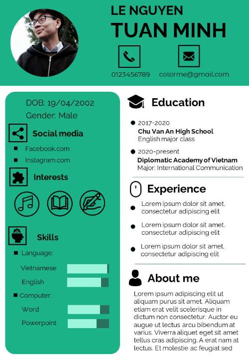 cv ca nhan