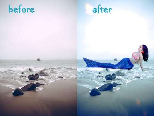 Before After Adjustment Layer và Blending Mode