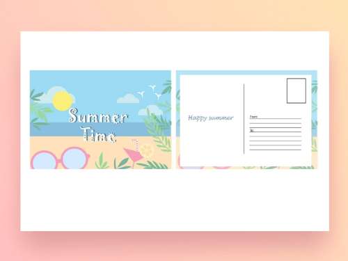 Làm Postcard
