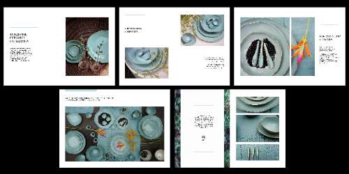 Turquoise Ceramics Collection - Layout