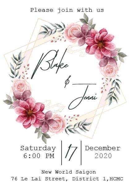 Wedding card