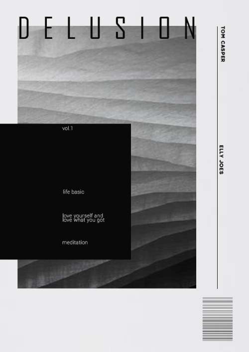 Minimal magazine cover