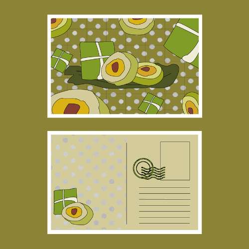 BÁNH TÉT BÁNH CHƯNG POSTCARD (TRANG LEE)