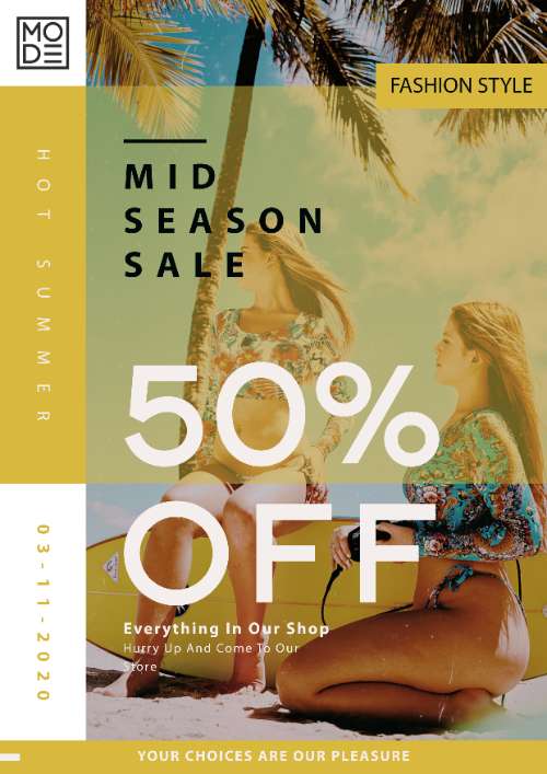 Poster Fashion Sale