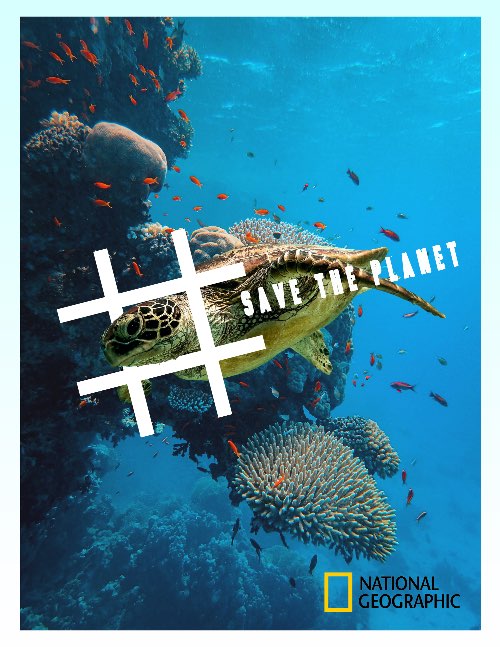 Poster tuyên truyền lấy ý tưởng từ chiến dịch save the planet
