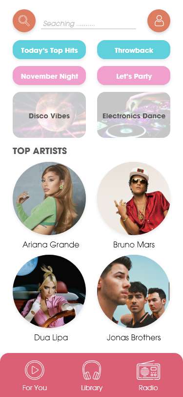 Giao Diện Music App Iphone