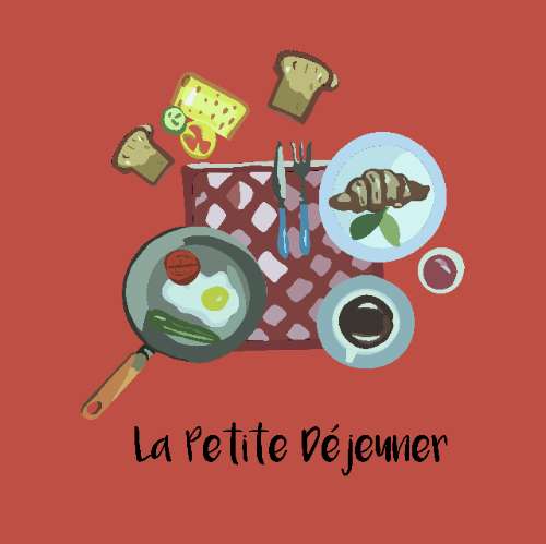Flat illustration "La Petite Déjeuner"