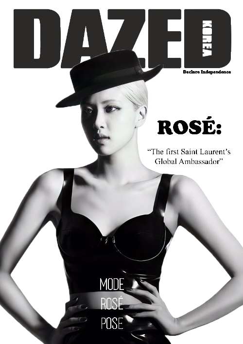 Rosé on Dazed magazine