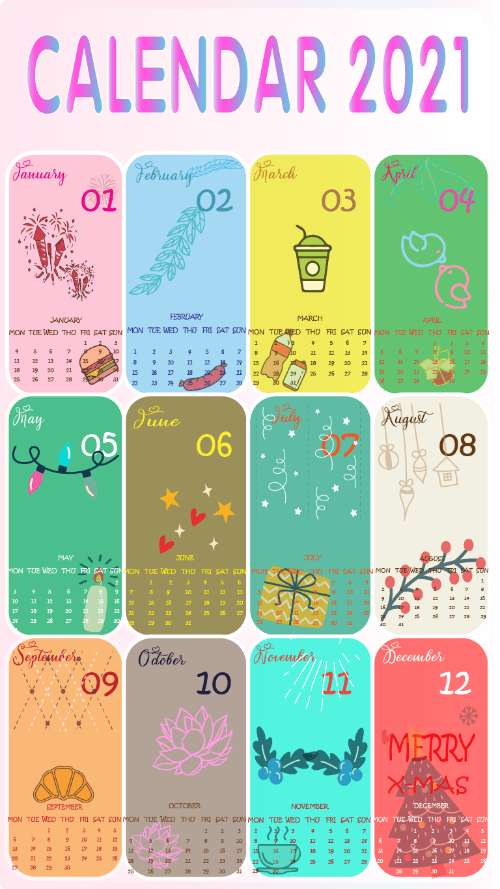 calendar 2021