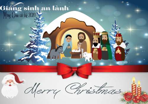 thiệp Noel + template 