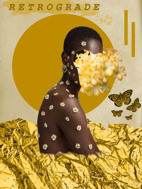 Collage  Art phối màu đơn sắc