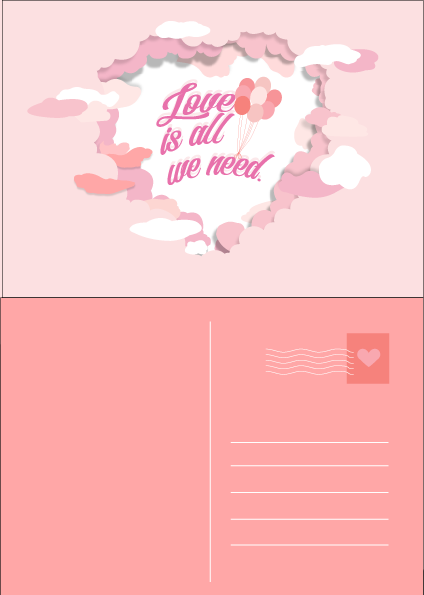 Valentine postcard