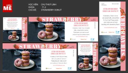  strawberry donut 