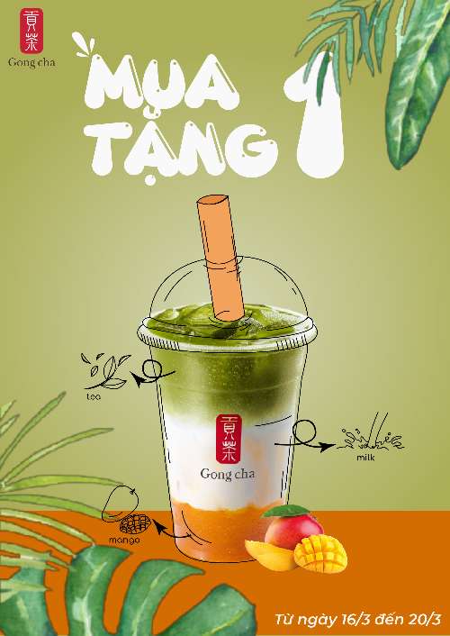 Mango Matcha Latte