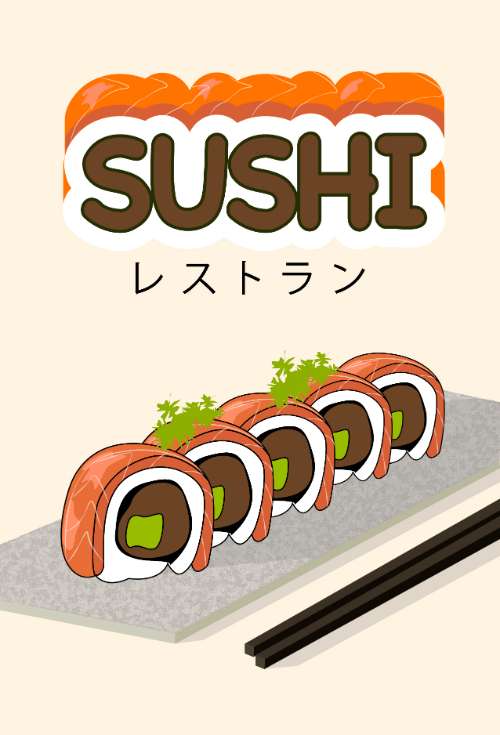 Salmon Sushi Dish