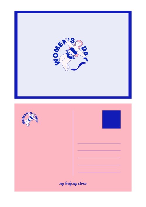 Happy Women's Day Postcard