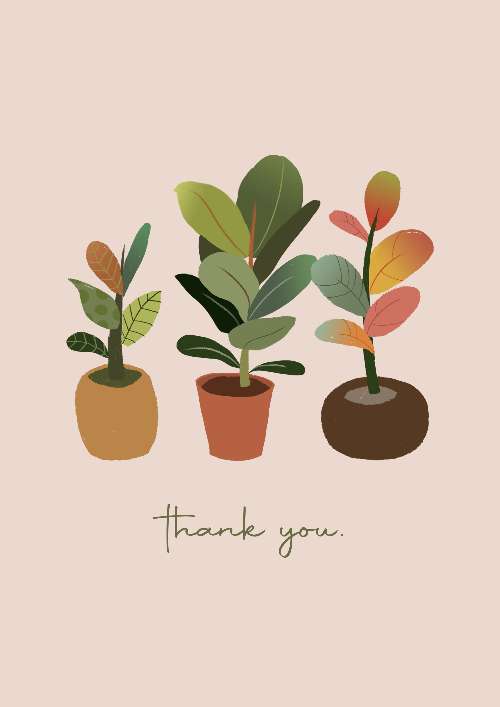 Thank you card