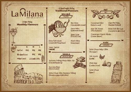 La Milana - Menu - Graphic Design
