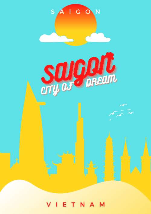Poster Saigon - Day & Night