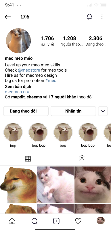 Instagram buổi 1 - Trang My