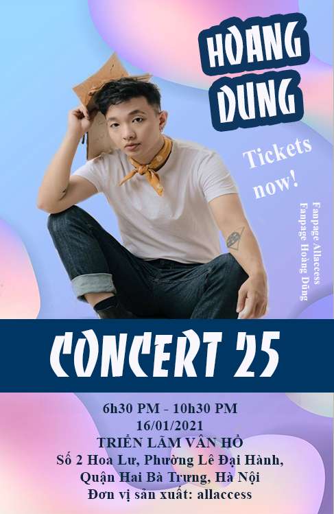 Poster Concert Âm nhạc